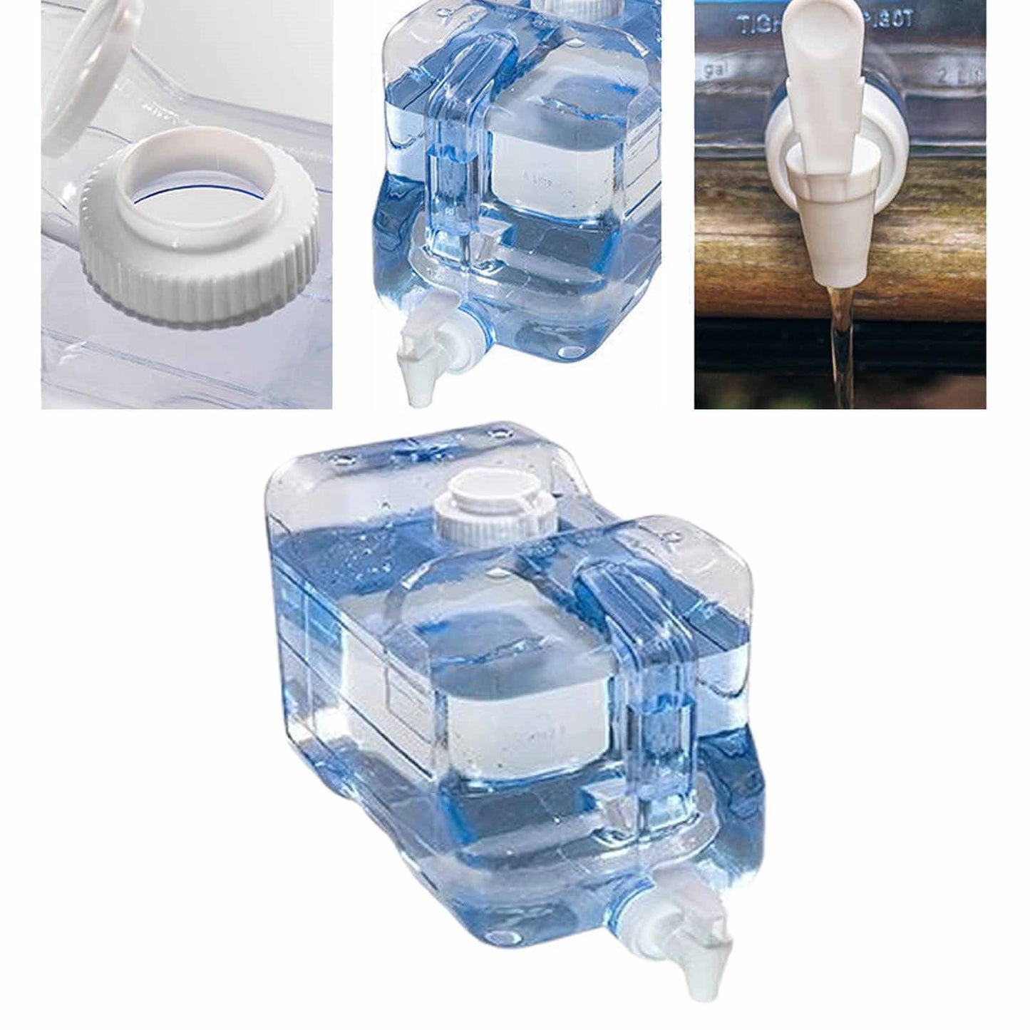 Fridge Water Dispensers Bottle with Leak-proof Spigot and Convenient Handle Plastic Cold Juice Beverage Dispenser Jug for Party Refrigerator Drink Juice Iced Tea, 1.5 Gallon, 1 Pcs, 13.78x4.92x8.46 13.78" x 4.92" x 8.46" Clear.
