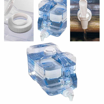 Fridge Water Dispensers Bottle with Leak-proof Spigot and Convenient Handle Plastic Cold Juice Beverage Dispenser Jug for Party Refrigerator Drink Juice Iced Tea, 1.5 Gallon, 1 Pcs, 13.78x4.92x8.46 13.78" x 4.92" x 8.46" Clear.