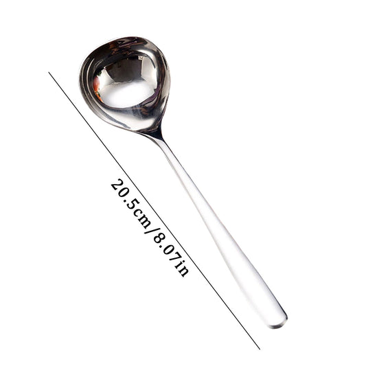 1 Pcs Small Ladle,8 Inch Stainless Steel Small Ladle,Small Gravy Soup Serving Ladle,Metal Serving Ladles,Kitchen Gravy Soup Spoon,Small Gravy Soup Spoon for Spooning Gravies,(Silver,8.07 in) Silver