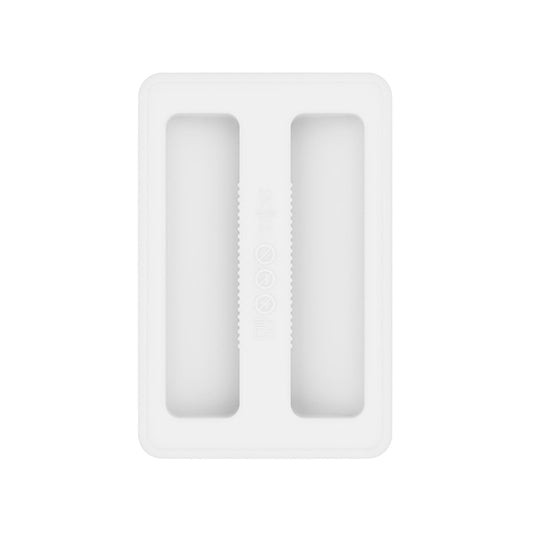 CCMAOLU Silicone Toaster Cover 2 Slice Wide Slot,Reusable Heat Resistance Bread Machine Topper Cover,Dirt Proof Sandwich Accessories That Fit Most Toasters,Simple Design Easy to Clean & Wipe White.