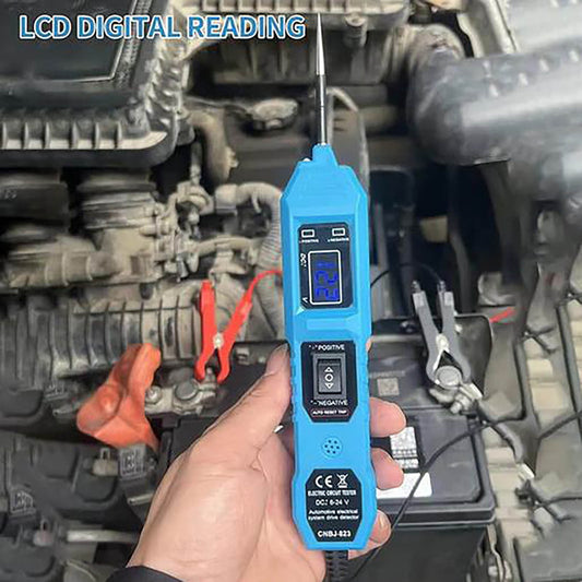 Automotive Circuit Tester with 16ft Cable, 6-24V Diagnostic Tool for Continuity, Polarity, and Short Circuit Testing, Easy-to-Use Probe for Bad Ground Contacts, Ideal for Cars, SUVs, and Motorcycles