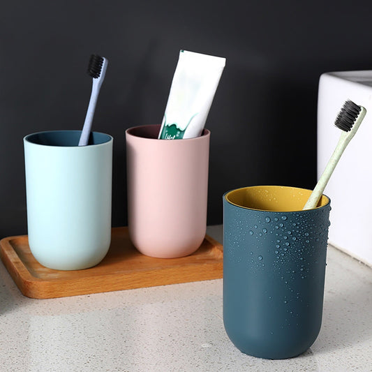 1Pack Bathroom Toothbrush Cup,ReusableToothbrush Holders,Multi-purpose Drinking Cups,Plastic Mouthwash Cup, Stackable Plastic Cup for Kitchen, Bathroom Travel, 350ml(Blue2) Blue2