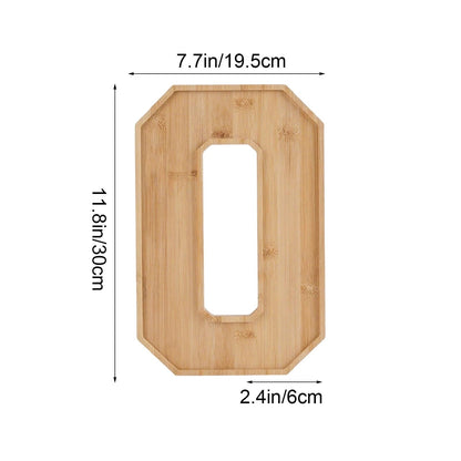 Wooden 2026 Party Supplies Charcuterie Numbers Fillable Decoration,2026 Graduation Fillable Numbers,Number Charcuterie Board Box for Fruit Cheese Platter Candy Cake Plates,Display Candy Snack Tray Number 0