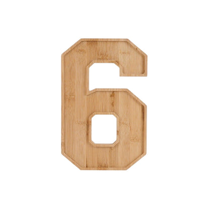 Wooden 2026 Party Supplies Charcuterie Numbers Fillable Decoration,2026 Graduation Fillable Numbers,Number Charcuterie Board Box for Fruit Cheese Platter Candy Cake Plates,Display Candy Snack Tray Number 6