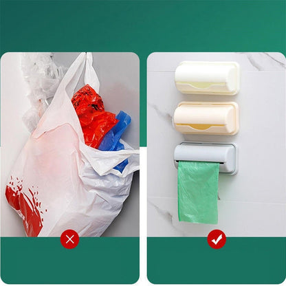 Trash Bags Dispenser Bag Dispenser For Small Bin Liner Kit Trash Bag Dispenser For Bottom Of Can Trash Can Liner Dispenser No Punching Required Wall Mount Garbage Bag Dispenser Beige