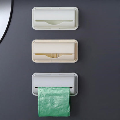 Trash Bags Dispenser Bag Dispenser For Small Bin Liner Kit Trash Bag Dispenser For Bottom Of Can Trash Can Liner Dispenser No Punching Required Wall Mount Garbage Bag Dispenser Beige