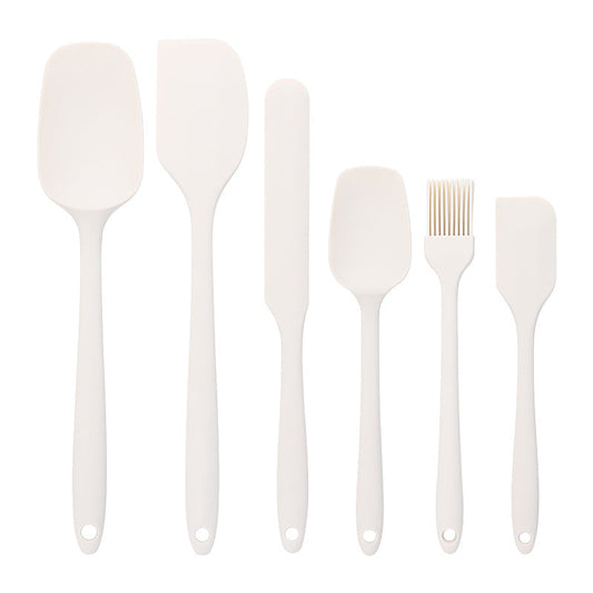 Baking - Silicone Spatulas - Set of 6 Silicone Spatulas, Heat Resistant up to 600°F, Food Safe, BPA Free, Flexible, Suitable for Frying Eggs, Burgers and Pancakes
