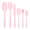 Baking - Silicone Spatulas - Set of 6 Silicone Spatulas, Heat Resistant up to 600°F, Food Safe, BPA Free, Flexible, Suitable for Frying Eggs, Burgers and Pancakes