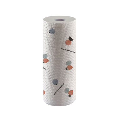 Kitchen paper towel - Reusable tissue rolls, made from recycled paper, 50 sheets per roll, suitable for kitchens, furniture, dishes, etc.