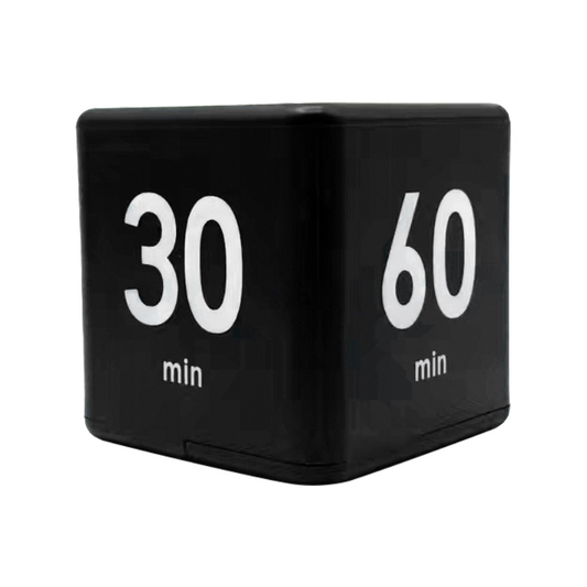 Kitchen Timer - Timer - Cube Timer - Flip Timer - Digital Kitchen Timer - Pomodoro Timer - Time Management - Study Timer - Visual Timer - Kitchen Timer - Countdown - Desk Accessories - Kitchen Timers - Gravity Timer - Black - 1 Piece.