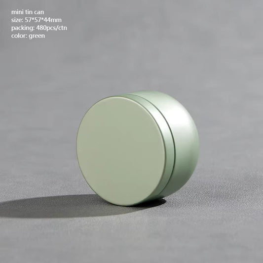 Tea Box - Portable Mini Tea Caddy, Large Tea Storage Container, Small Round Tin Coffee Caddy.