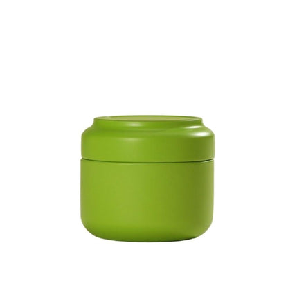 Tea Box - Portable Mini Tea Caddy, Large Tea Storage Container, Small Round Tin Coffee Caddy.
