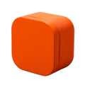 Tea box - Square tin container, tea caddy, metal candy box.
