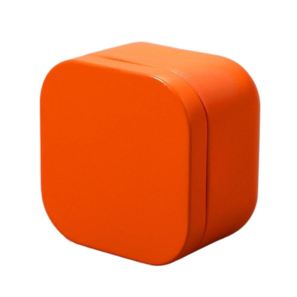 Tea box - Square tin container, tea caddy, metal candy box.