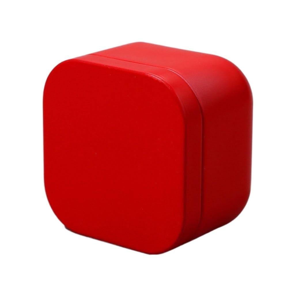 Tea box - Square tin container, tea caddy, metal candy box.