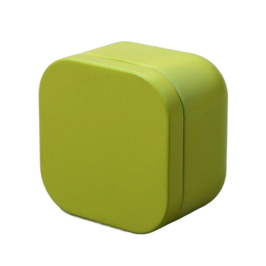 Tea box - Square tin container, tea caddy, metal candy box.