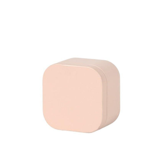 Tea box - Square tin container, tea caddy, metal candy box.