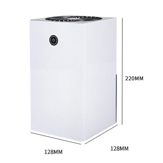 Dehumidifier - has a transparent 1-liter water tank, is quiet in use, and has an automatic shut-off function. It is suitable for indoor spaces such as basements, bathrooms, campers, and wardrobes..