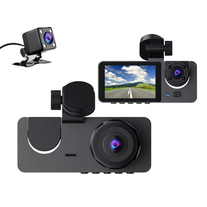 Car Dashcam - 120-degree viewing angle - Night vision - Full HD video - Super compact - Parking mode - Loop recording - Collision detection - Rear view camera - 3.0-inch TNT screen - Car Dashcam.