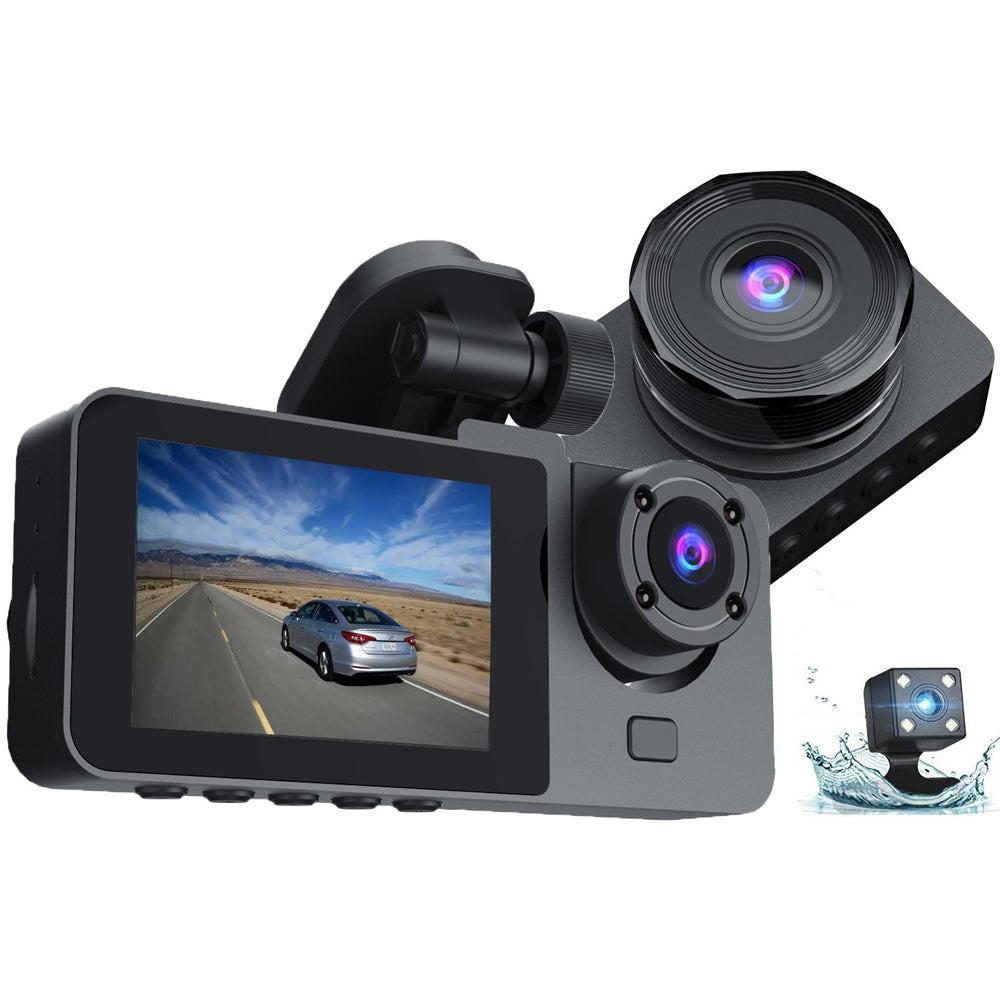Car Dashcam - 120-degree viewing angle - Night vision - Full HD video - Super compact - Parking mode - Loop recording - Collision detection - Rear view camera - 3.0-inch TNT screen - Car Dashcam.