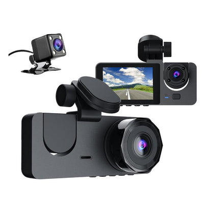 Car Dashcam - 120-degree viewing angle - Night vision - Full HD video - Super compact - Parking mode - Loop recording - Collision detection - Rear view camera - 3.0-inch TNT screen - Car Dashcam.