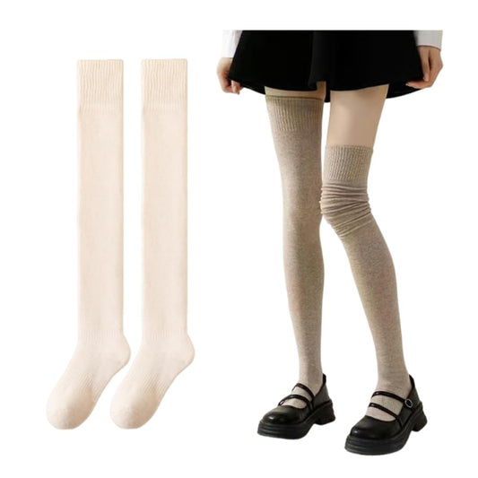 Overknee Socks Women - Knee Socks - Long Socks - Thigh High Socks - Leg Warmers - Winter Socks - Stockings - High Socks - Cotton Socks - Warm Socks - Long Knee Socks - Legwear - Women's Socks - House Socks - Multicolor - 5 Pairs
