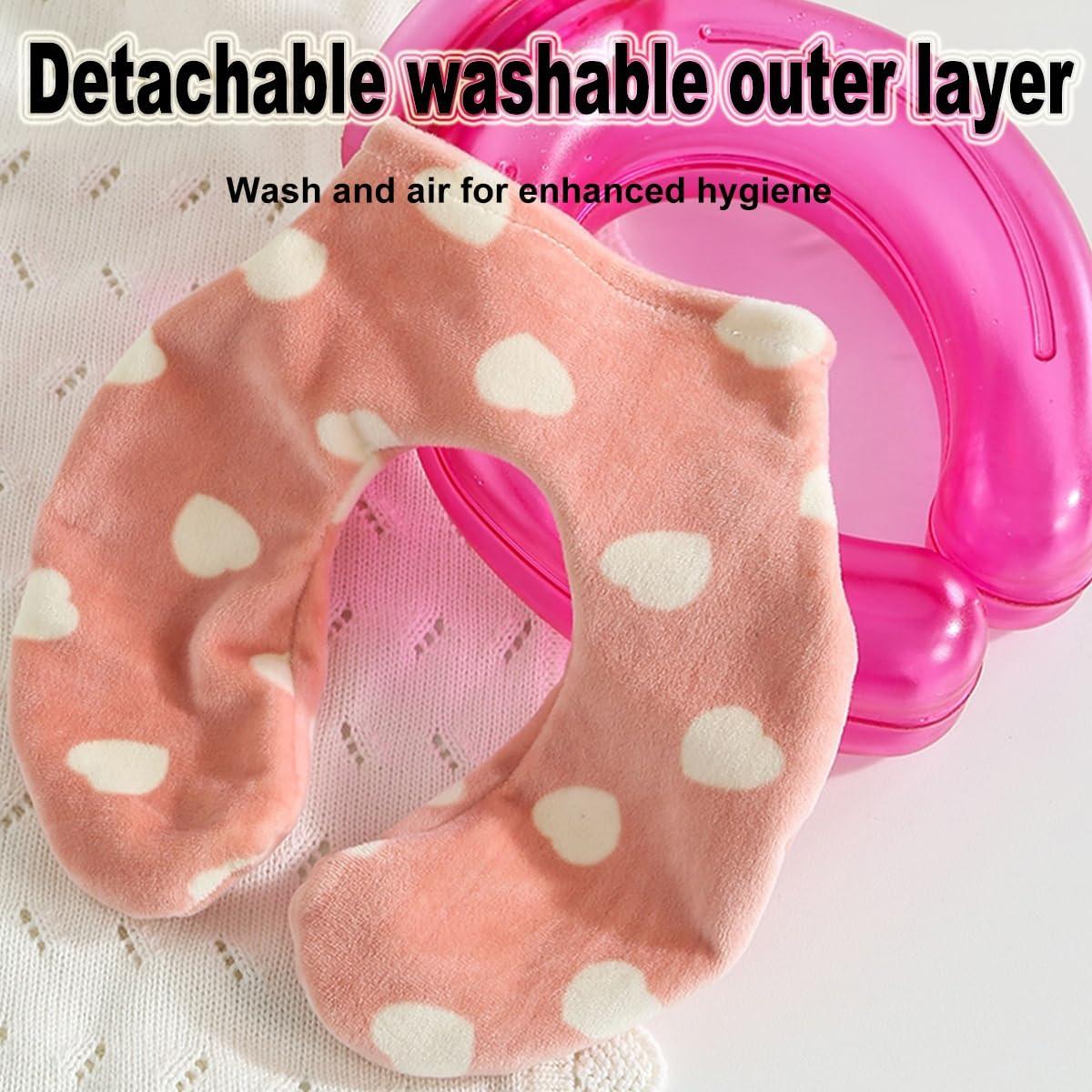 Neck warmer - Shoulder warmer - Hot water bottle - U-shaped hot water bottle - Neck warmer - Hot water bottle - Hot water bottle with cover - Shoulder warmer - Neck pillow - Heating cushion - Soft hot water bottle - Relaxation - Bedside hot water bottle -.