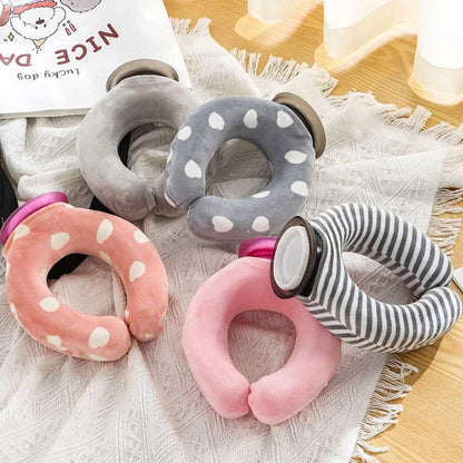 Neck warmer - Shoulder warmer - Hot water bottle - U-shaped hot water bottle - Neck warmer - Hot water bottle - Hot water bottle with cover - Shoulder warmer - Neck pillow - Heating cushion - Soft hot water bottle - Relaxation - Bedside hot water bottle -.