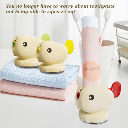 Toothpaste Squeezer - Tube Squeezer - Tube Roller - Toothpaste Holder - Tube Squeezer - Bathroom Accessories - Tube Press - Toothpaste Dispenser - Squeezer - Fish - Children - Bathroom Gadgets - Tube Key - Beige - 1 Piece.