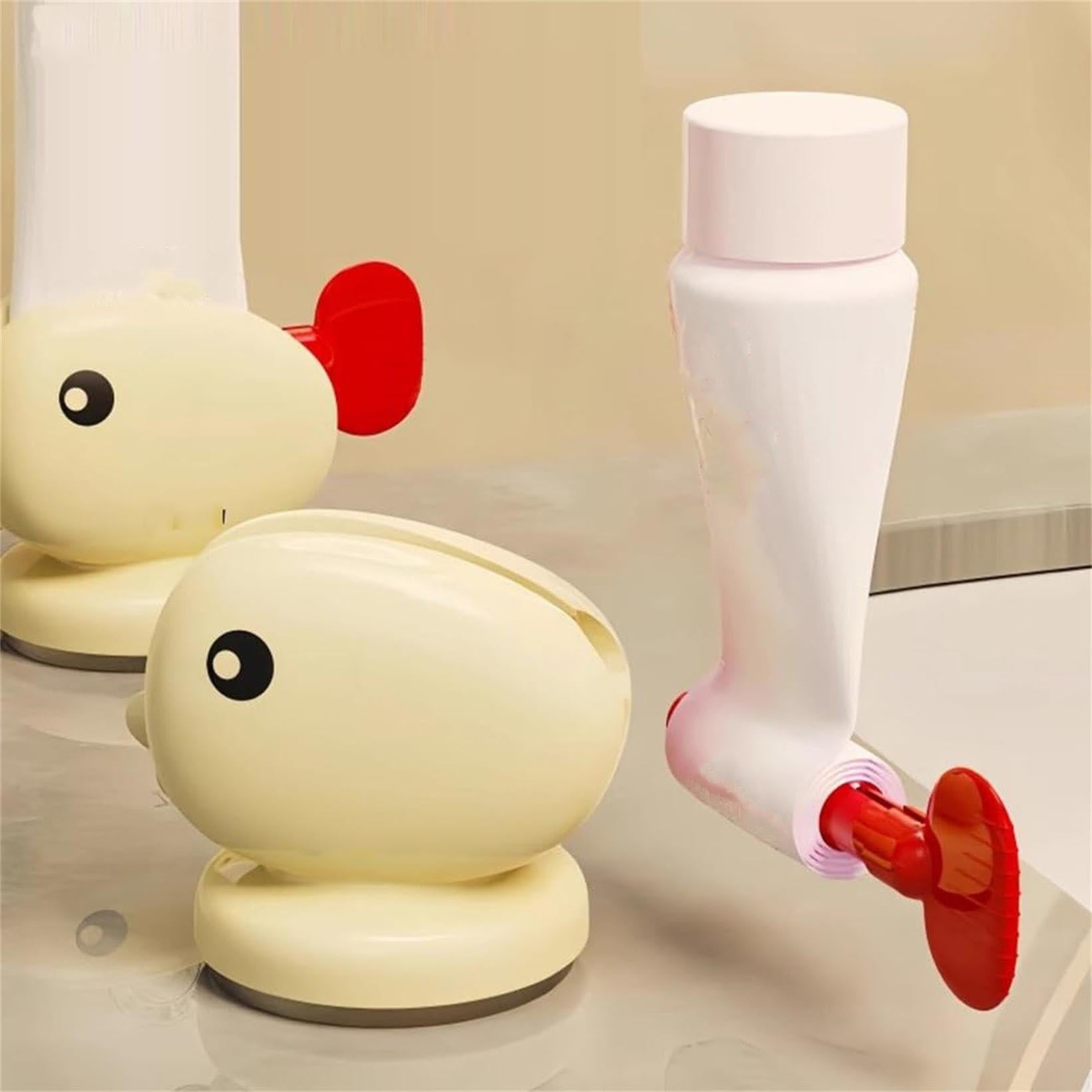 Toothpaste Squeezer - Tube Squeezer - Tube Roller - Toothpaste Holder - Tube Squeezer - Bathroom Accessories - Tube Press - Toothpaste Dispenser - Squeezer - Fish - Children - Bathroom Gadgets - Tube Key - Beige - 1 Piece.