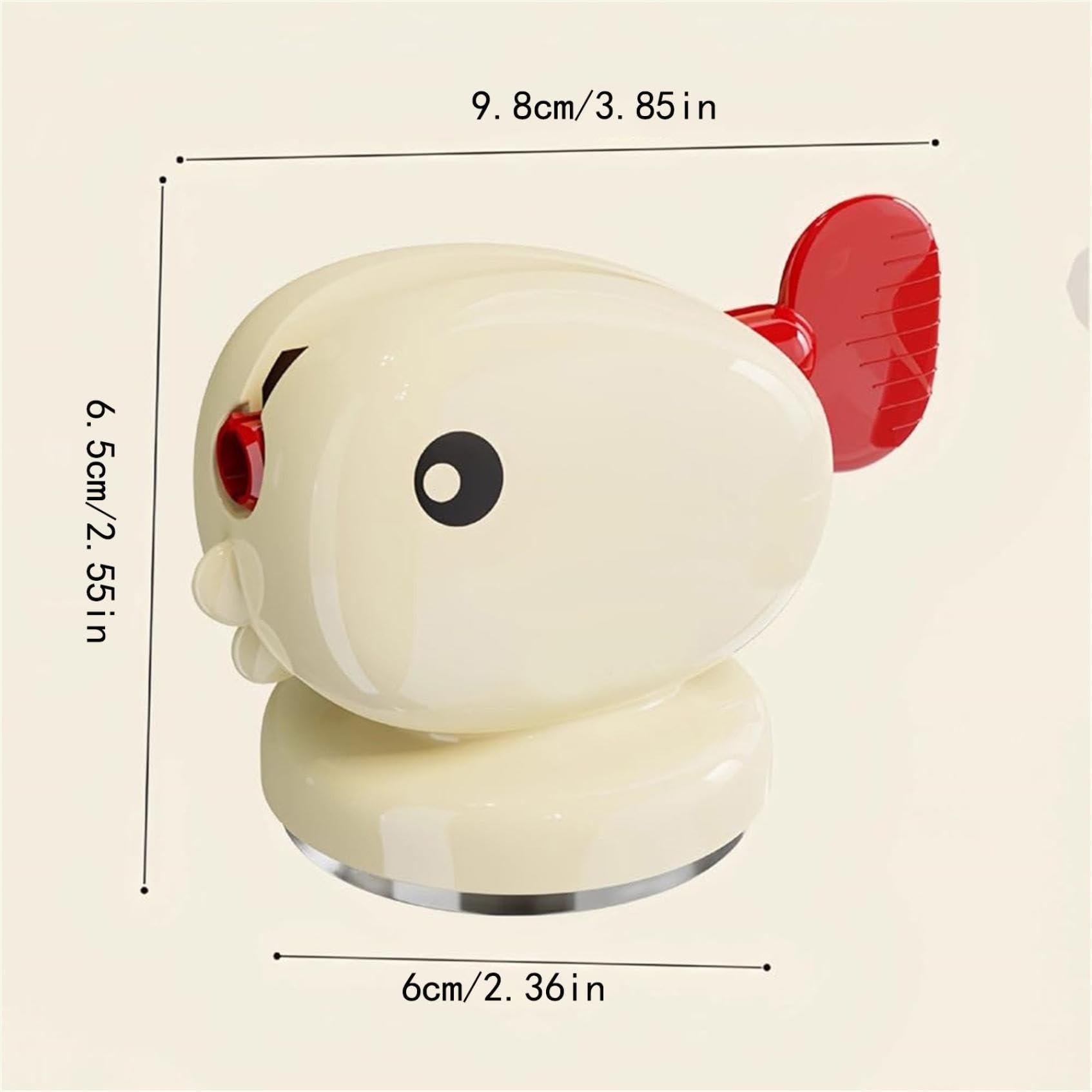 Toothpaste Squeezer - Tube Squeezer - Tube Roller - Toothpaste Holder - Tube Squeezer - Bathroom Accessories - Tube Press - Toothpaste Dispenser - Squeezer - Fish - Children - Bathroom Gadgets - Tube Key - Beige - 1 Piece.