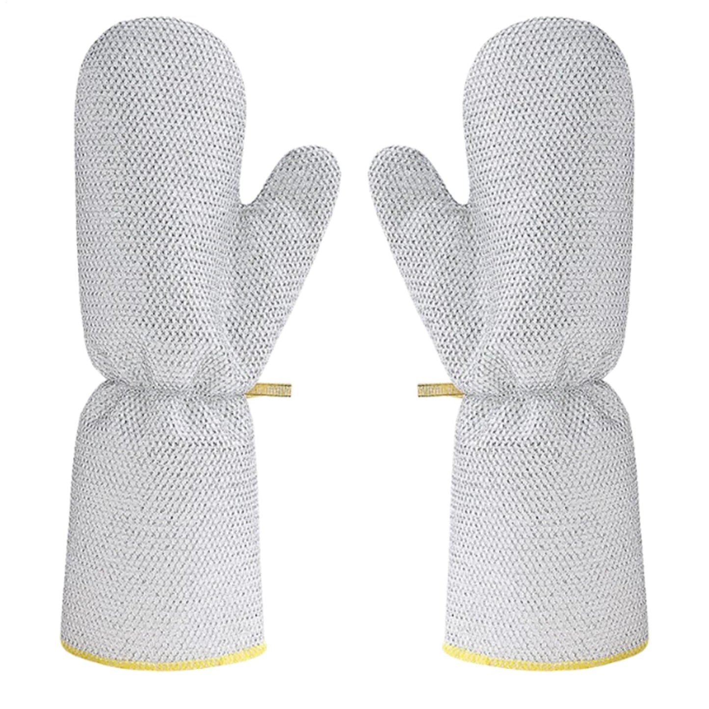 Oven Mitts - BBQ Gloves - Heat Resistant Oven Gloves - Barbecue Accessories - Pot Holders - Kitchen Gloves - Grill Gloves - Cooking Gloves - Baking Utensils - Kitchen Utensils - Non-Slip - Heat Resistant Gloves - Gray - 2 Pieces