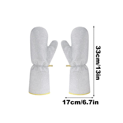 Oven Mitts - BBQ Gloves - Heat Resistant Oven Gloves - Barbecue Accessories - Pot Holders - Kitchen Gloves - Grill Gloves - Cooking Gloves - Baking Utensils - Kitchen Utensils - Non-Slip - Heat Resistant Gloves - Gray - 2 Pieces