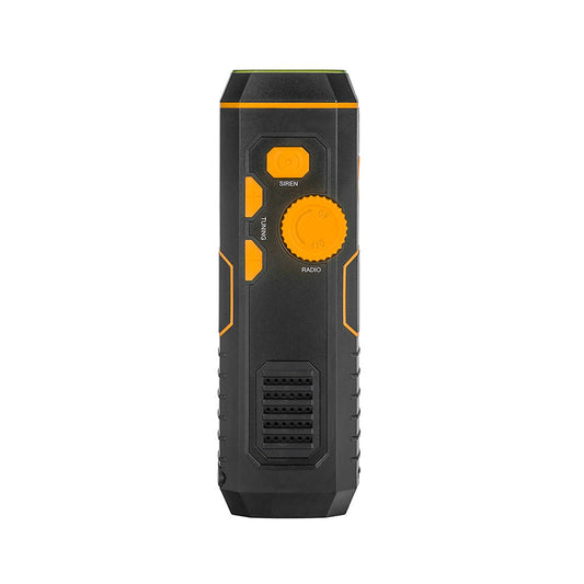 Wind-up Radio - Solar Radio - World Receiver - Portable Radio - Flashlight with Dynamo - Powerbank Function - Camping Gear - Outdoor Gadgets - Rechargeable Flashlight - USB Charger - FM AM Receiver - Hiking - Assorted Colors - 1 Piece.
