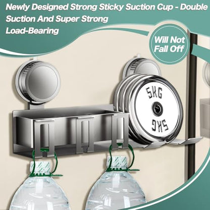 Toothbrush holder - Wall shelf - Bath shelf - Shower rack - Hair dryer shelving unit - Bathroom rack - Storage rack - Storage basket - Organizer - Draining rack - Bathroom furniture - Bathroom - Toilet - Black - 1 piece.