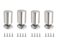 Table legs - bathroom cabinet legs - bathroom furniture legs - desk legs - shoe cabinet legs - wardrobe legs - TV cabinet legs - cabinet legs - wardrobe legs - bookcase legs - dressing table - dining table - footstool - stainless steel - 4 pieces