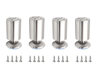 Table legs - bathroom cabinet legs - bathroom furniture legs - desk legs - shoe cabinet legs - wardrobe legs - TV cabinet legs - cabinet legs - wardrobe legs - bookcase legs - dressing table - dining table - footstool - stainless steel - 4 pieces