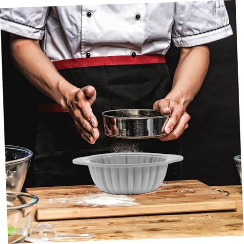 Baking - Baking supplies - Airfryer baking - Baking tray - Kitchen utensils - Baking pan - Cake molds - Silicone baking molds - Silicone baking mat - Silicone mold - Silicone kitchen utensils - Gray - Round - 1 piece