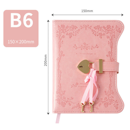 Diary - Journal - diary with lock - password book - Notebook - notebook b6 - diary for adults - books - Retro - Creative - Christmas gifts - Christmas gifts for adults - gift for women - gift for men - 1 piece.