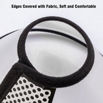 Cat Collar - Dog Cone - Anti-Lick Collar - Anti-Bite - Anti-Scratch - Adjustable - Soft Edge - Comfortable - Lightweight - Velcro Closure - Transparent - Washable - Neck Collar - Training Collar - Kitten - Small Cat - S - 13-16 cm - 1 Piece