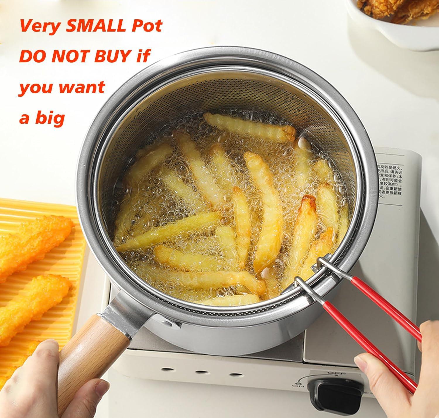 Deep fryer - Deep fryer - Saucepan - Cooking pot - Frying basket - Doughnut pan - Dutch oven - Induction pan - Gas - Electric - Frying set - Kitchen utensils - Kitchen accessories - Including tongs - Stainless steel - Stainless steel - Silver - 1 piece.