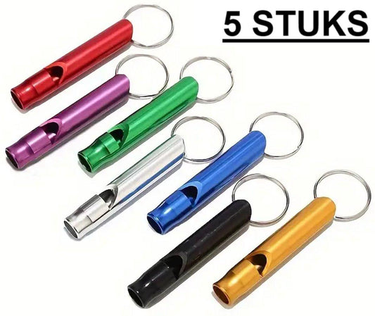 5x Emergency Whistle | Emergency Whistles | Keychain with emergency whistle | In Case of Emergency.