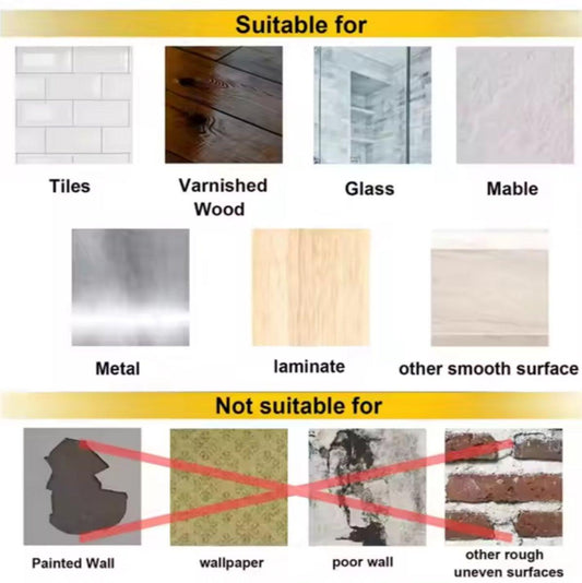 10x Adhesive Nail | Self-Adhesive Hooks | No Drilling Required Hanging System | Threaded.