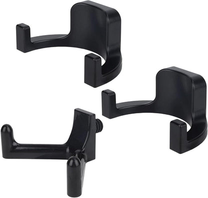 Jhubers Goods - Sanding Hooks - Tool Hangers - Plastic - Sanding Boards - Organization Accessories - Rakes - Shovels - Hammers - Black - 3 pieces - Compatible with - Plastic U-shaped - V-shaped - Storage Accessories