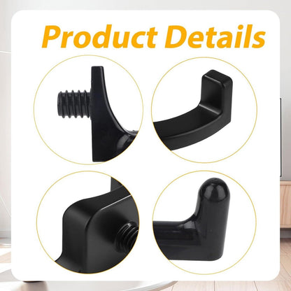 Jhubers Goods - Sanding Hooks - Tool Hangers - Plastic - Sanding Boards - Organization Accessories - Rakes - Shovels - Hammers - Black - 3 pieces - Compatible with - Plastic U-shaped - V-shaped - Storage Accessories