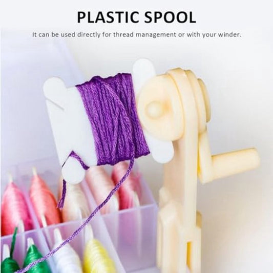 Embroidery Threads Spools, Embroidery Threads, Cards, Cross Stitch, Thread Chart, 100 Pieces, Embroidery Threads, Spools, Plastic with Storage Box and Thread Winder for DIY Crafts, Sewing, Storage Accessories.
