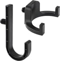 Allecta - Set of 2 Storage Hooks for Sheds | V-Shaped Tool Hooks | Storage Accessories - Black | Suitable for Craftsman Sheds