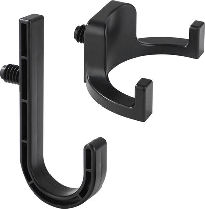 Allecta - Set of 2 Storage Hooks for Sheds | V-Shaped Tool Hooks | Storage Accessories - Black | Suitable for Craftsman Sheds