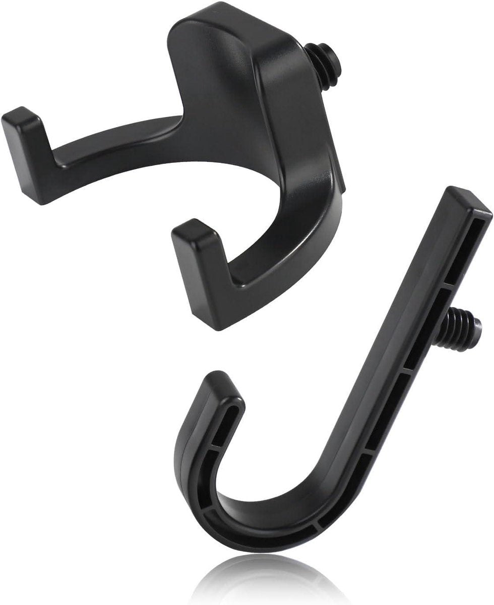 Allecta - Set of 2 Storage Hooks for Sheds | V-Shaped Tool Hooks | Storage Accessories - Black | Suitable for Craftsman Sheds