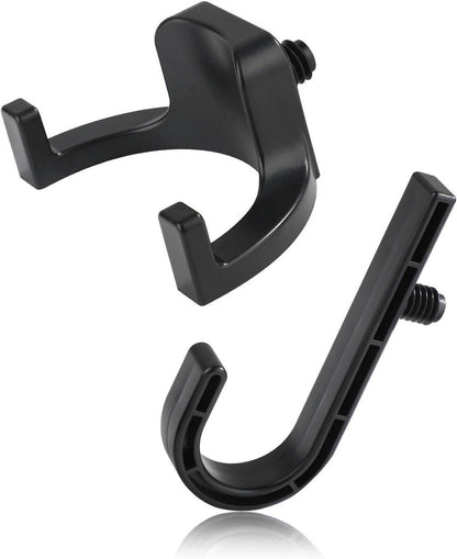 Allecta - Set of 2 Storage Hooks for Sheds | V-Shaped Tool Hooks | Storage Accessories - Black | Suitable for Craftsman Sheds